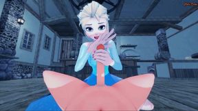 Fucking Princess Elsa from your POV. Frozen Hentai.