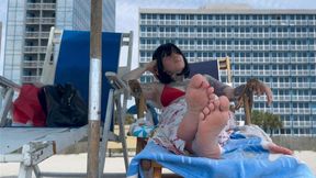 Beach Barefoot Feet - Your Only Focus Is Mistress Sortari's Feet - Femdom POV Foot Worship Feet
