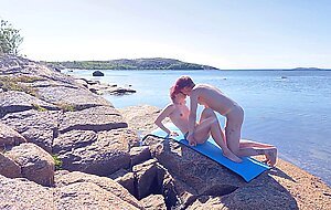 Remlic, solrig sex i naturen, et smukt par