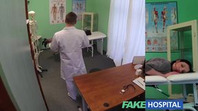 FakeHospital G spot massage gets hot brunette wet