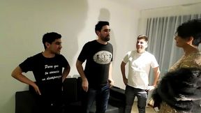cojiendome unos vecinos, orgia con desconocidos