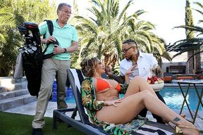 Sexy Trophy Wife Richelle Ryan want that Big Black Cock while the Husband is away