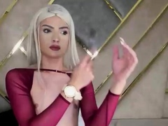 Gay muscley hunk solo shuffle