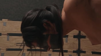Lara Croft from Tomb Rider is captured by the enemy