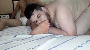 chaser eats fat guy s ass until he cums + young otaku cums prematurely eating ass for the first time + fan asked to eat the porn actor s ass (complete trilogy)