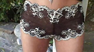 Petite brunette teen Monique Madison takes double penetration and cum in mouth in wild anal threesome