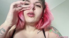 cough, sneeze and snot on your face POV