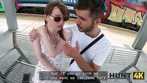 HUNT4K. Striptease and sex to get a new job...