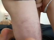 Talking to my boyfriend on the phone while fucking my fan - Sheila Moore