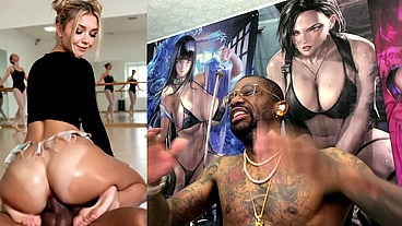 Ass Clapping The Fuck Out Of A Fat Ass Ballerina, AI Generated