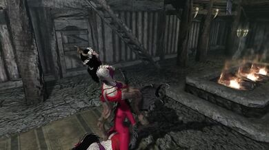 Lexy Skyrim 2 with a Futa Succubus DP in Public