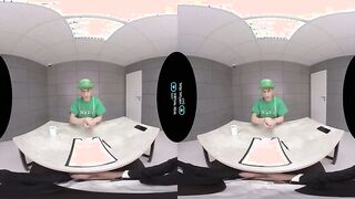 St. Patrick's Day virtual reality invasion: Brunette's twink gets a deep dicking in POV