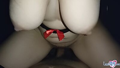 Adorable teen Tight Pussy Dripping cum while Riding