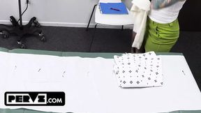 Blonde teen gets deepthroated and pounded for fertility test