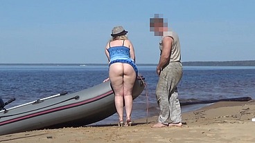 Lady Tourist and Boatman