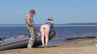 Lady Tourist and Boatman
