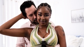 Destiny Mira gets her cocoa pussy licked and fingered before fucking