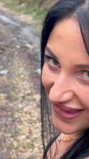 Uber Driver Fucked &amp; Made Huge Cumshot on Onlyfans Model in the Forest -  Public Sex Episode 2   Clip 2