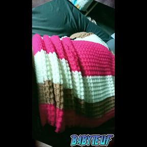 Babyteuf: Milf masturbates and then gets fucked from beh