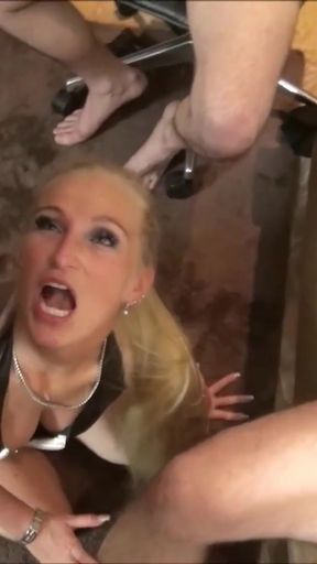 Memorable moment from &quot;German MILF Kacy Kisha in FMMM Gangbang Group Fuck Sex&quot;