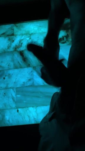 Quick Cumshot Clip of Silhouette Male Moaning Asmr