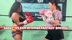 Sassy Savage VS Kim Chi Intense Fantasy Boxing! (4K)