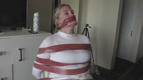 Elizabeth Rae; Tall Blonde Detective Caught By Camera; (Part Two) Taped Torment!