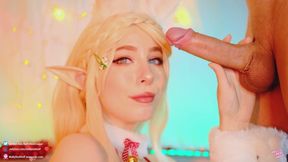 Cosplay temptress ignites sexually attractive passion with sultry charm