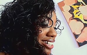 Ebony skins Sydnee Capri and Kapri Styles have threesome sex