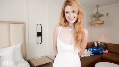 Saw redhead coworker's tits through her dress, now my dick is in her MOUTH!? Alex Mack, Elly Clutch