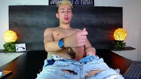 Sexy Blonde Boy Milk his Cock