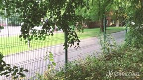 Behind skaters