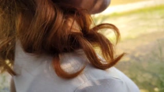 Got caught while I was fucking a beautiful girl in the woods (dialogues&nbsp;in&nbsp;Italian)