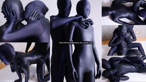 Layered Zentai, Sweat-Soaked Rubbing — Sachi Fujita