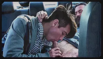 Stepfather Gay Porn: Barebacking in the Car