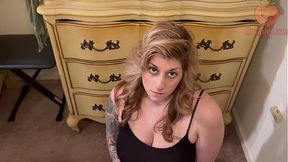 milf gets stuck -  POV Facial