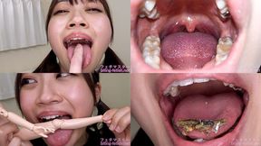 Ichika Kasagi - Showing inside cute girl's mouth, chewing gummy candys, sucking fingers, licking and sucking human doll, and chewing dried sardines mout-116 - wmv 1080p