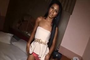 Tranny Sunny pulverized naked
