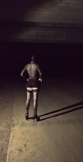 Sexy outdoor walk
