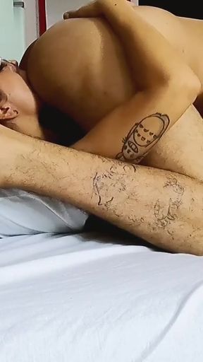 Iconic moment from &quot;Lie down and feel my big dildo in your ass PEGGING SEASON 2 #01&quot;