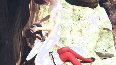 Evelyn Sucks a Big Dick in Uncensored 3D Hentai Porn