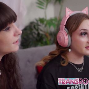 Trans Beauty Distracts Her Roommate From Gaming