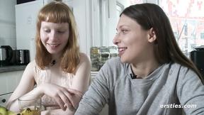 ”Ersties - Hot Talia Spoils Redhead Sexy Girl Bonnie With Snatch Licks & Ice”