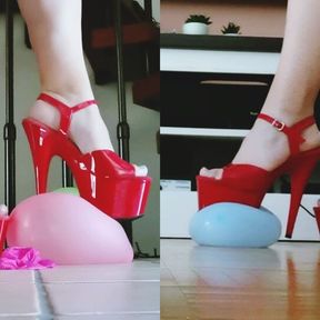 Smashing Balloons With My Heels