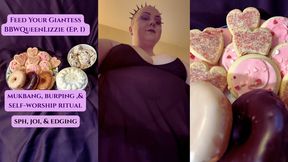 Feed Your Giantess BBWQueenLizzie (Ep. 1) Mukbang, Burping & Self-Worship Ritual | SPH, JOI, & Edging (Audio)