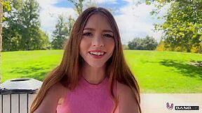 Myra Moans - Blonde Teen 18+ Myra Moans Gets Her Shaved Pussy Fucked