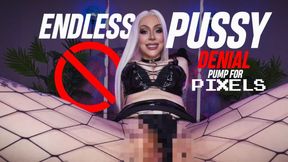 Endless Pussy Denial - Pump For Pixels - tease and denial - brat girls - pixelated pussy - loser for pixels - blonde mistress - femdom joi - PVC -milf