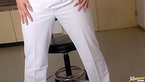 Juicy ass nurse Ai Sayama likes to show off her sexy booty
