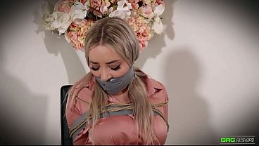 Aubrey - Blonde Cute GND Secretary Tied and Gagged put in Bondage EP 1