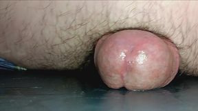 Amateur guy with a huge thick cock masturbates and loves to hump